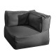 Градински диван Gissele Графит 80 x 80 x 64 cm NaN –  BB Дивани