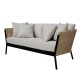 Градински диван Niva Черен Алуминий 171 x 81 x 72,5 cm NaN –  BB Дивани