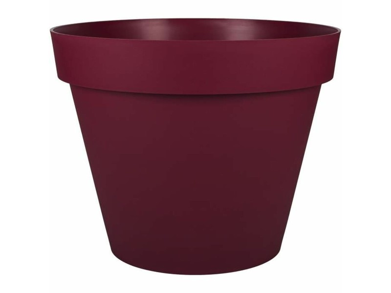 Саксия Ecolux Тъмно червен Ø 60 cm Пластмаса Кръгъл Модерен NaN –  BB Саксии