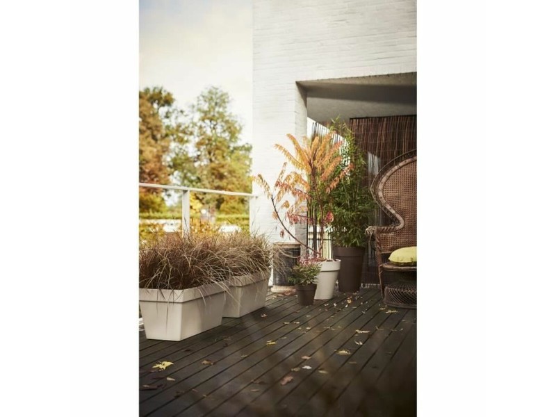 Саксия Elho 70 cm Бял полипропилен Пластмаса Квадратен Квадратек NaN –  BB Саксии