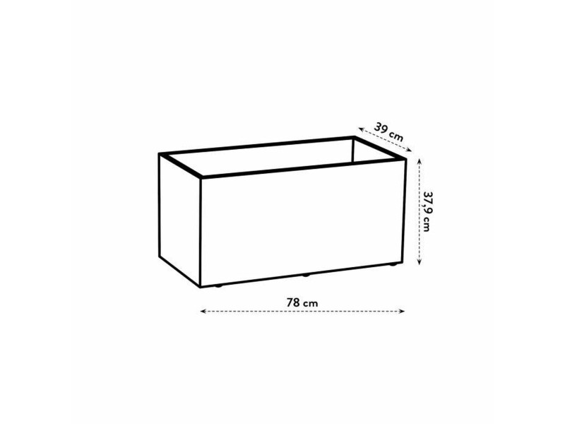Саксия Elho 79 x 35 x 39 cm Пластмаса Модерен NaN –  BB Саксии