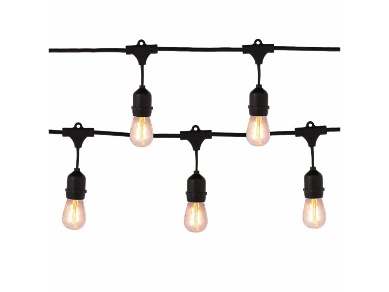 Гирлянда от LED Светлини Cottage E27 27 x 24 x 12 cm NaN от | techMAG.bg Гирлянда от LED Светлини Cottage E27 27 x 24 x 12 cm NaN – BB Гирлянди за външно осветление