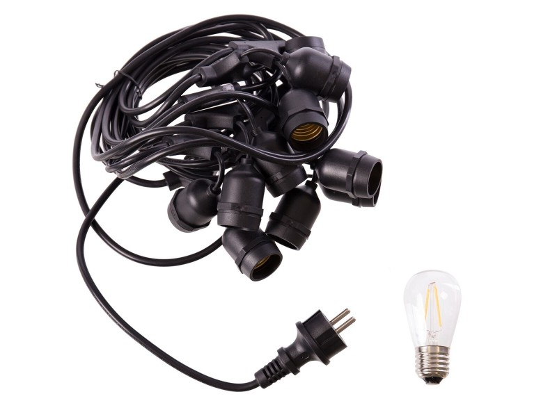 Гирлянда от LED Светлини Cottage E27 27 x 24 x 12 cm NaN от | techMAG.bg Гирлянда от LED Светлини Cottage E27 27 x 24 x 12 cm NaN – BB Гирлянди за външно осветление