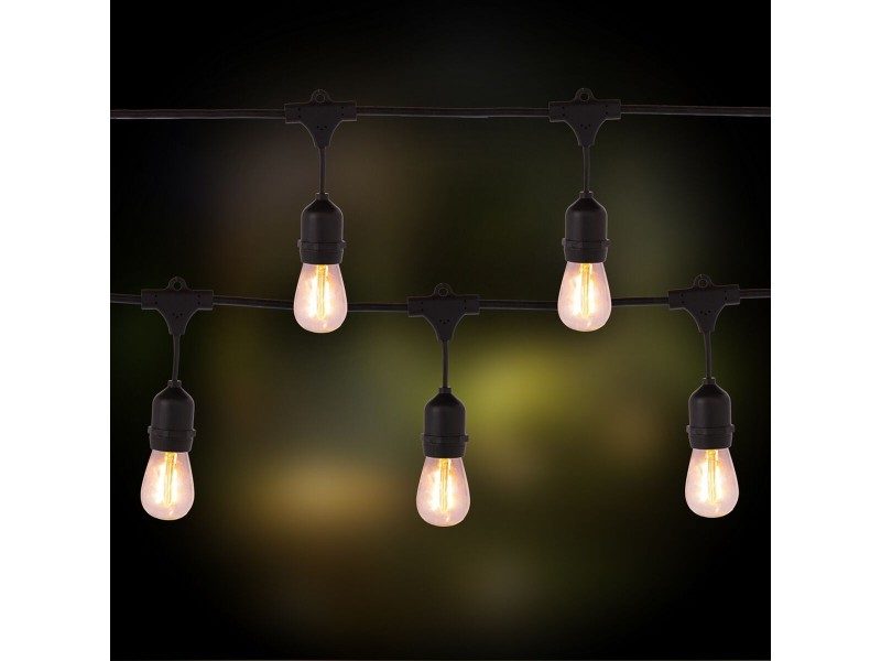 Гирлянда от LED Светлини Cottage E27 27 x 24 x 12 cm NaN от | techMAG.bg Гирлянда от LED Светлини Cottage E27 27 x 24 x 12 cm NaN – BB Гирлянди за външно осветление