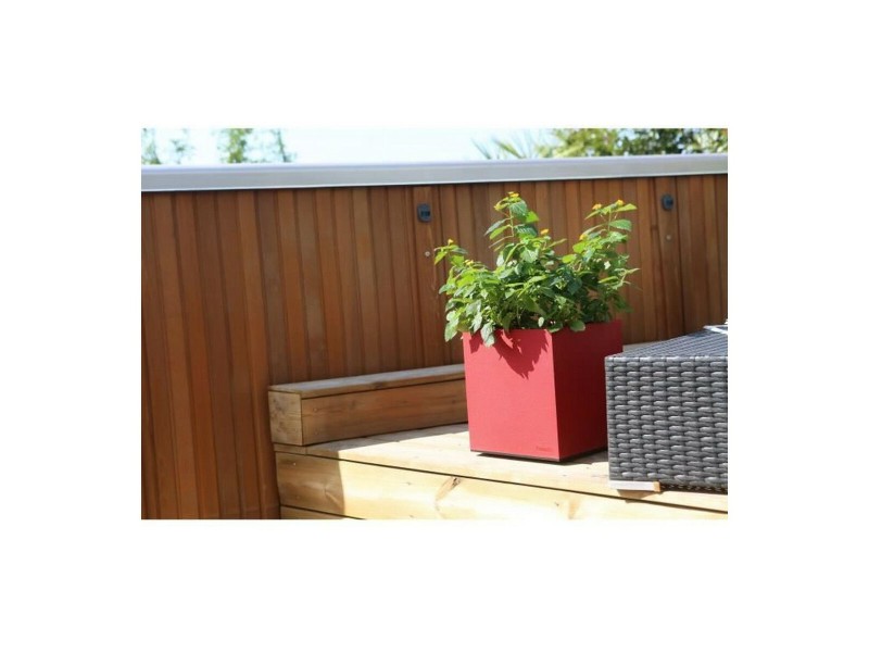 Саксия Riviera Червен Пластмаса Квадратек 40 x 40 cm NaN –  BB Саксии