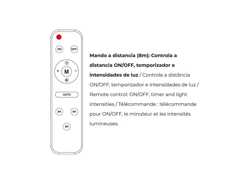 Фокус на Прожектор EDM 31855 200 W 1500 lm Дистанционно управление Фотоволтаичен Слънчев Панел (6500 K) NaN –  BB Външни прожектори