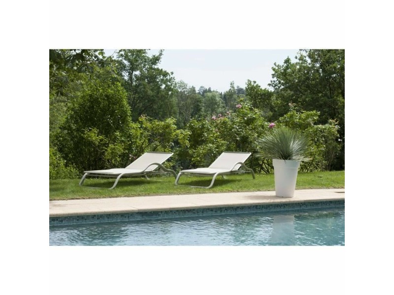 Саксия Riviera Бял Пластмаса Квадратек Ø 40 cm NaN –  BB Саксии