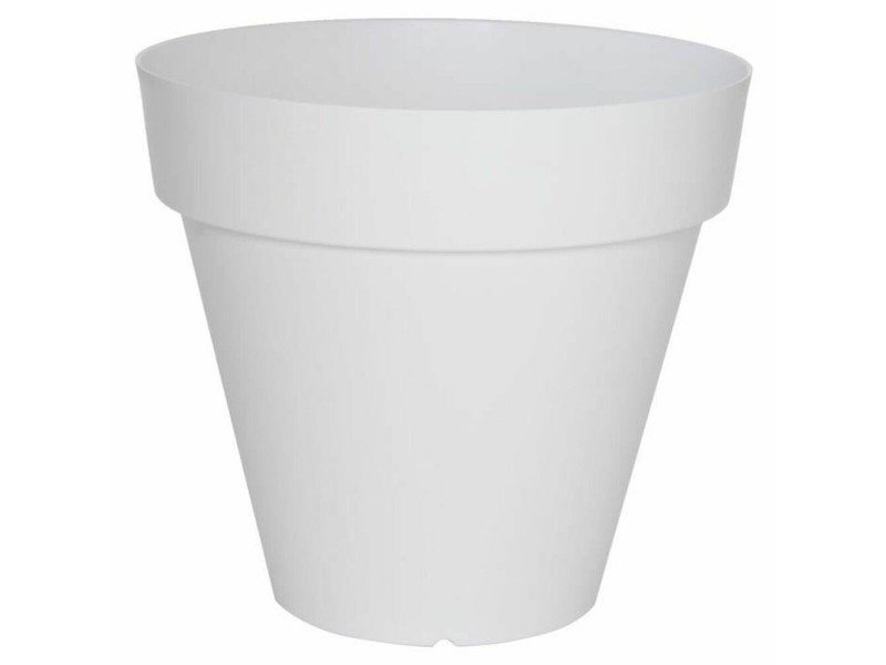 Саксия Riviera Бял Пластмаса Квадратек Ø 50 cm NaN –  BB Саксии