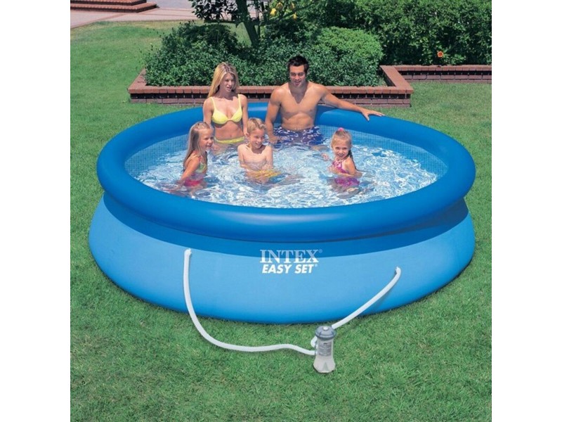 Надуваем Басейн EASY SET Intex 28132NP 366 x 76 x 366 cm 2006 l/h NaN –  BB Надуваеми басейни