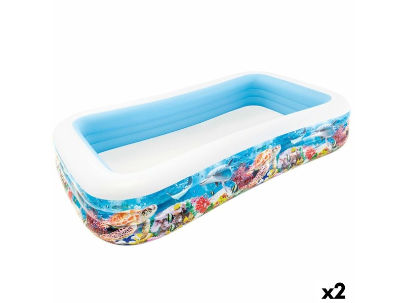 Детски басейн Intex Тропически 1020 L 305 x 56 x 183 cm (2 броя) NaN –  BB Надуваеми басейни