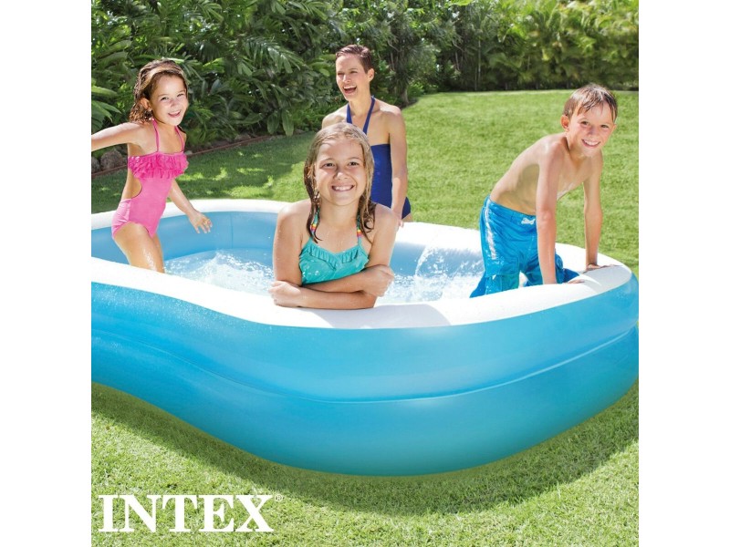 Надуваем Басейн Intex Син Бял Син/бял 540 L 203 x 48 x 152 cm (3 броя) NaN –  BB Надуваеми басейни