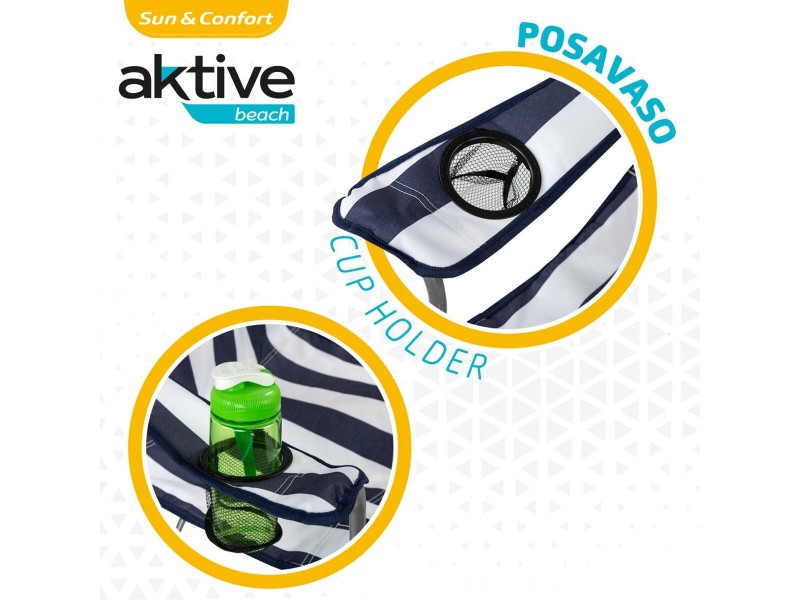 подплатен къмпинг стол Aktive Моряк 45 x 82 x 47 cm (4 броя) NaN –  BB Сгъваеми столове