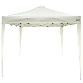 Беседка Aktive 300 x 250 x 300 cm Плат Стомана Бял
