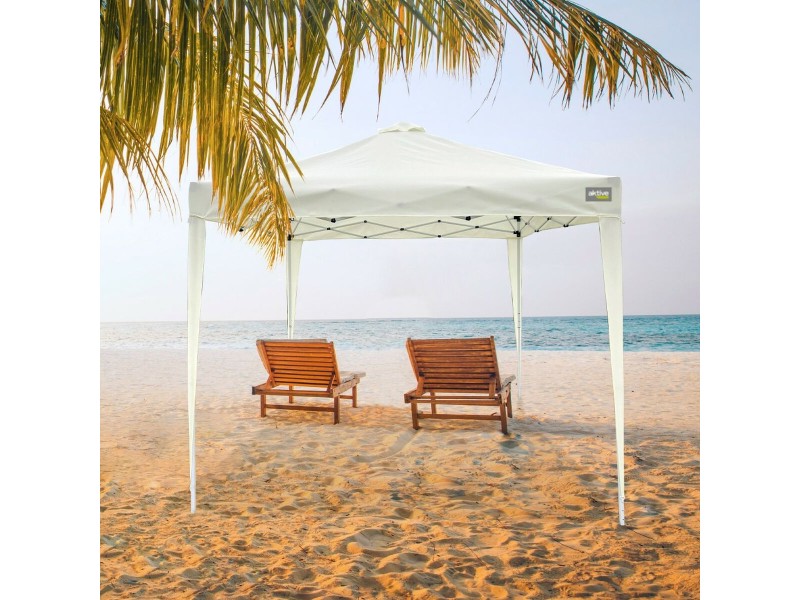 Беседка Aktive 300 x 250 x 300 cm Плат Стомана Бял NaN –  BB Беседки