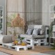 Възглавница 4 Части Сив 120 x 80 cm NaN –  BB Дивани