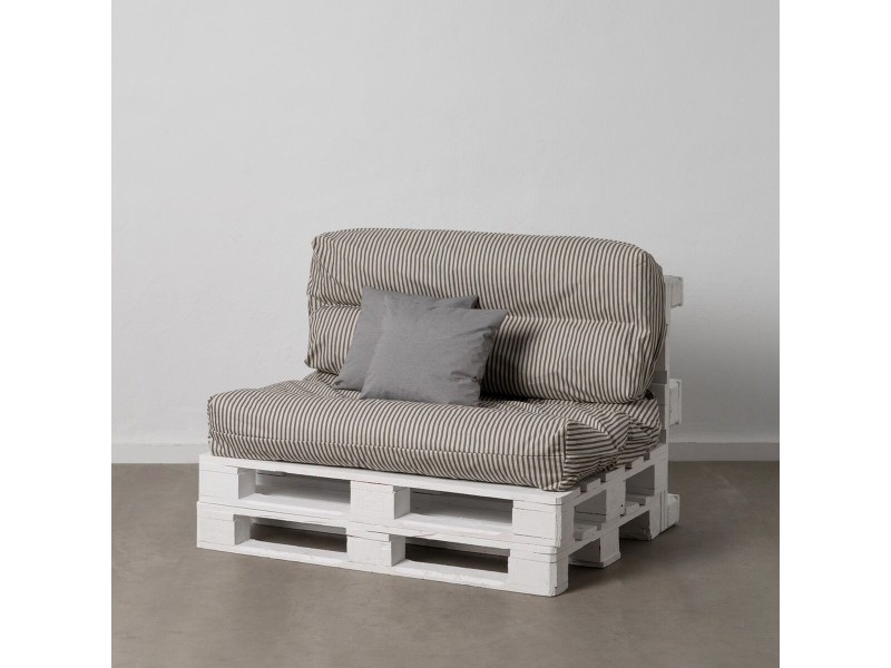 Възглавница 4 Части Сив 120 x 80 cm NaN –  BB Дивани