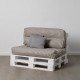 Възглавница 4 Части Сив 120 x 80 cm NaN –  BB Дивани