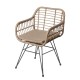 Aiatool Ariki 57 x 62 x 80 cm синтетичен ратан Стомана Графит NaN –  BB Градински столове за хранене
