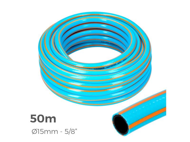 Маркуч EDM 74082 PVC 5/8 Ø 20 mm Професионален (50 m) NaN –  BB Градински маркучи