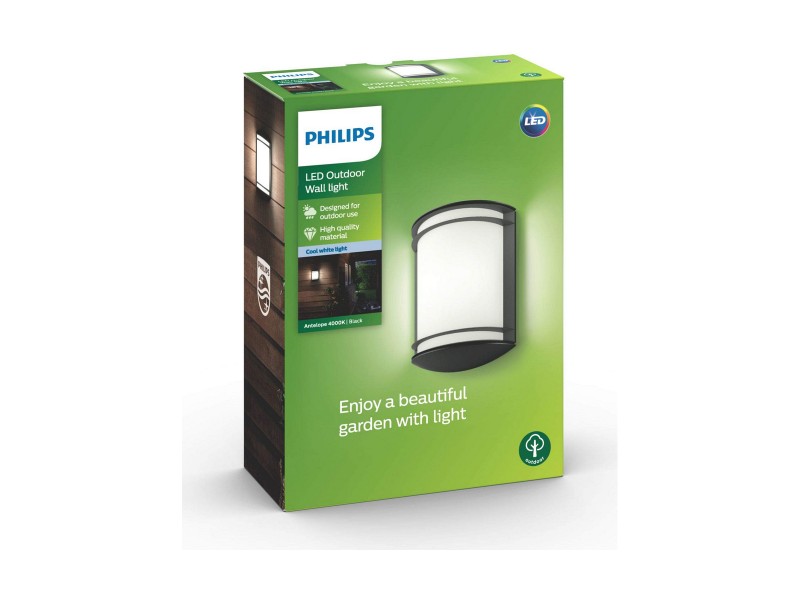 Лампа Philips 17320/30/P3 Черен 6 W 4000 K 600 lm 8,9 x 26,9 x 19,9 cm 230 V 220-240 V (1 броя) NaN –  BB Вътрешно осветление и тераса