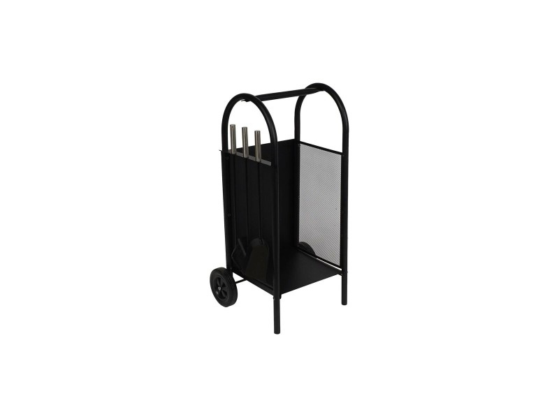 Поставка за Дърва DKD Home Decor Стомана Пластмаса (42 x 36 x 81 cm) NaN –  BB Дърварник