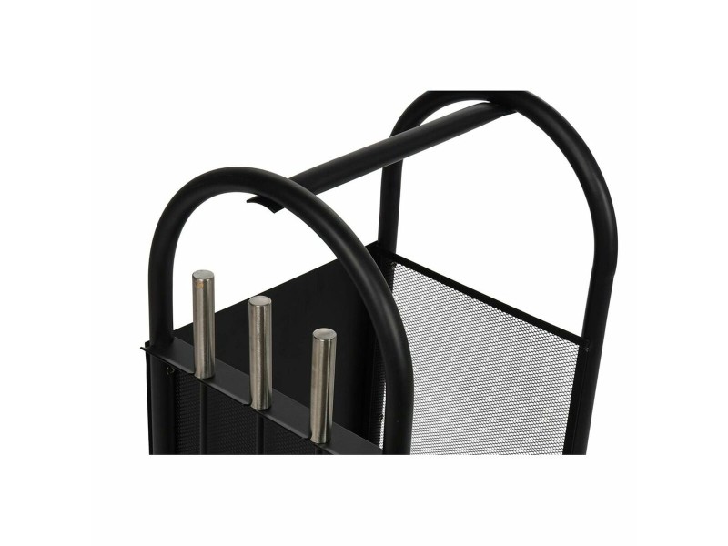 Поставка за Дърва DKD Home Decor Стомана Пластмаса (42 x 36 x 81 cm) NaN –  BB Дърварник