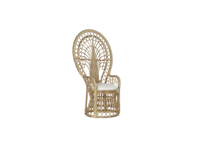 Градинско кресло DKD Home Decor Бял Кафяв Естествен 92 x 66 x 145 cm 86 x 51 x 145 cm 88 x 60 x 146 cm NaN –  BB Фотьойли