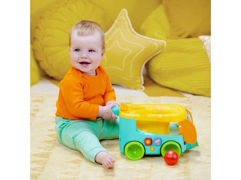 Играчка за дърпане Bright Starts Pop & Roll Safari Bus NaN –  BB Играчки за плъзгане