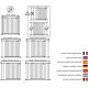 Защитна бариера WEBABY MOBI Бял 73-80 cm NaN –  BB Бариери за врати и стълби