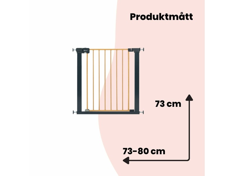 Защитна бариера Safety 1st Easy Close Кафяв Черен 73-80 cm NaN –  BB Бариери за врати и стълби
