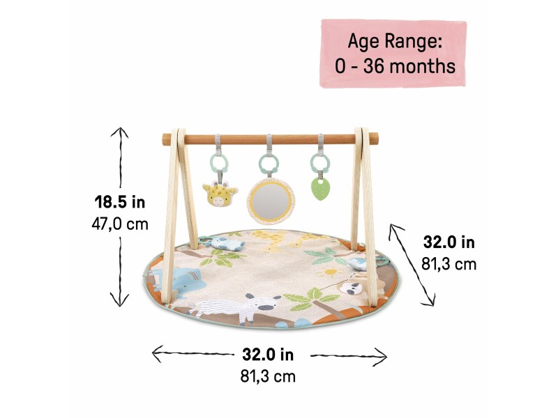 Подложка за игра Ingenuity WonderWood 81,3 x 81,3 x 47 cm Многоцветен NaN –  BB Подложки за игра и спортни зали
