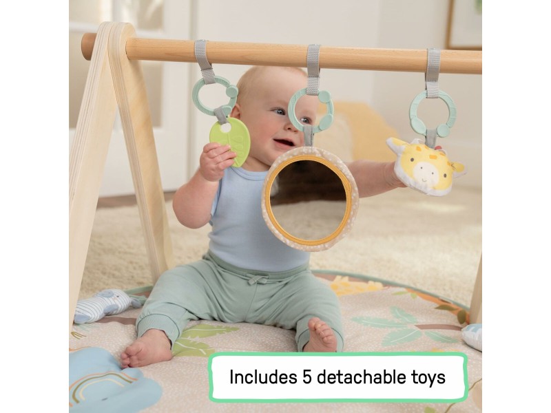 Подложка за игра Ingenuity WonderWood 81,3 x 81,3 x 47 cm Многоцветен NaN –  BB Подложки за игра и спортни зали