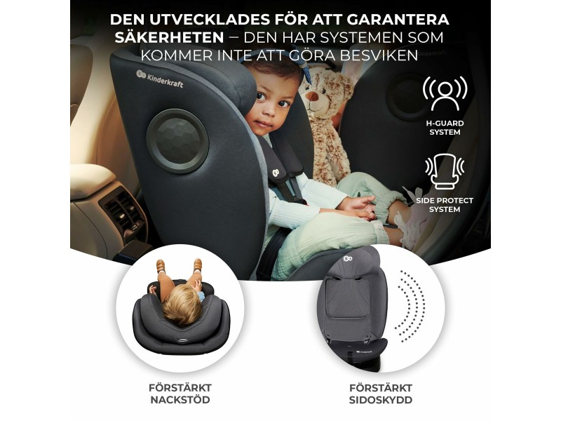 Столче за кола Kinderkraft KCI36000GRY0000 Сив NaN –  BB Столове за кола