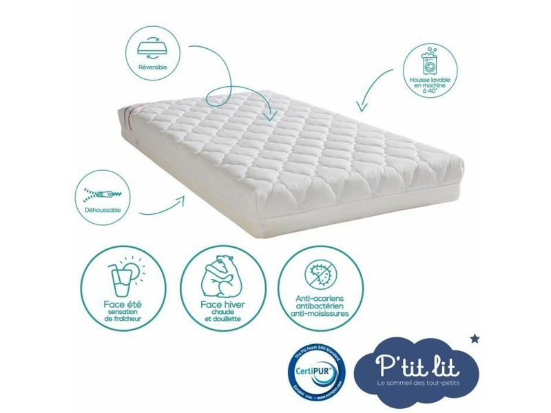 Матрак за детско легло PTIT LIT 120 x 60 cm NaN –  BB Матраци за креватчета