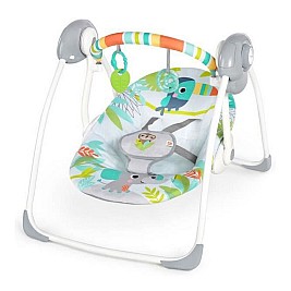 Люлеещ се стол Ingenuity Compact portable swing Многоцветен Животни
