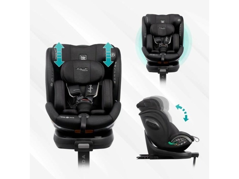 Столче за кола Babyauto SCUDDA GREY DOBBY Сив 0 (de 0 a 10 kilos) 0+ (de 0 a 13 kilos) I (9 - 18 kg) II (15-25 kg) III (22 - 36 NaN –  BB Столове за кола