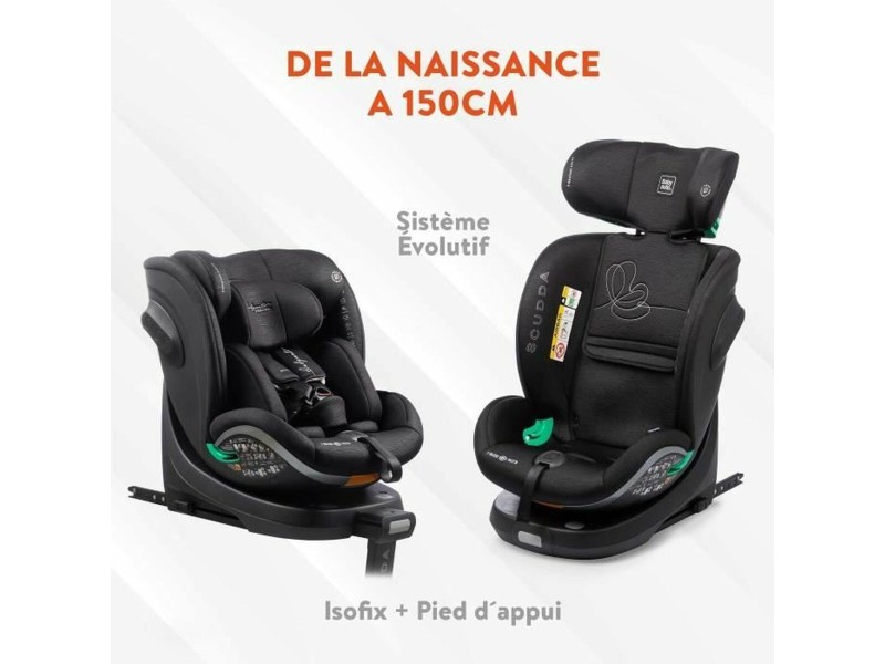 Столче за кола Babyauto SCUDDA GREY DOBBY Сив 0 (de 0 a 10 kilos) 0+ (de 0 a 13 kilos) I (9 - 18 kg) II (15-25 kg) III (22 - 36 NaN –  BB Столове за кола