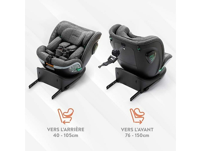 Столче за кола Babyauto XPERTA GREY DOBBY Сив 0 (de 0 a 10 kilos) I (9 - 18 kg) II (15-25 kg) III (22 - 36 kg) Детски ECE R129 NaN –  BB Столове за кола