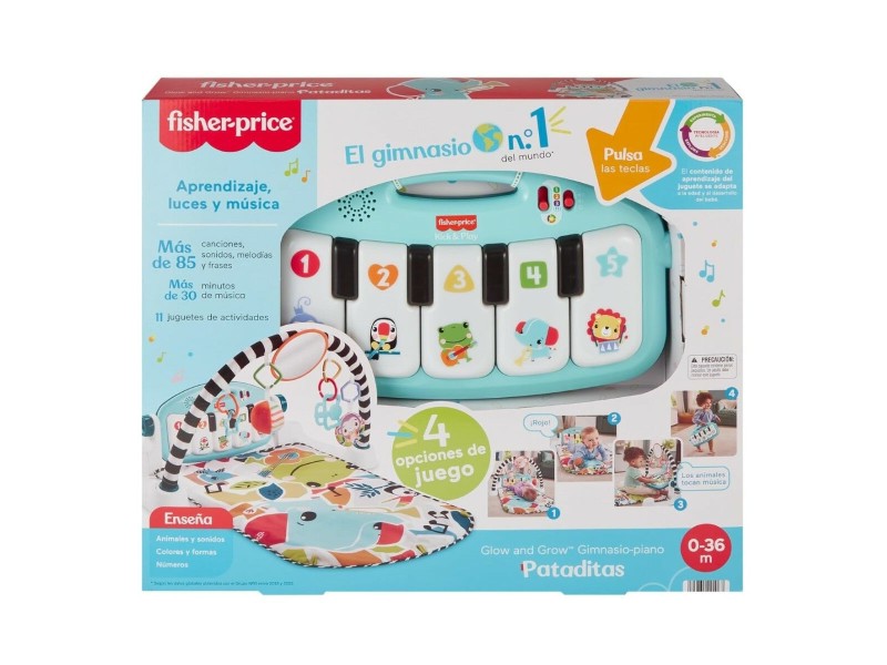 Подложка за игра Fisher-Price Kick and Play Пластмаса Дрънкалка Пиано ES NaN –  BB Подложки за игра и спортни зали