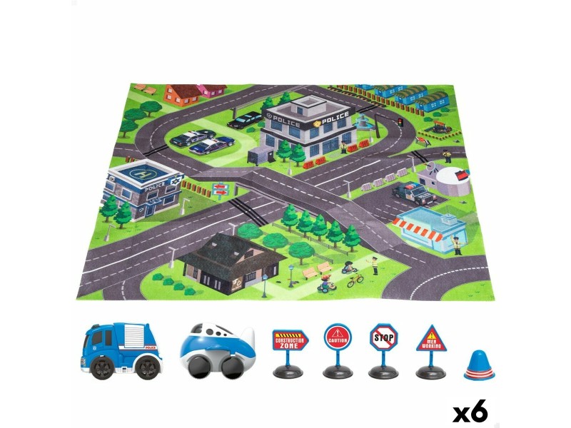 Подложка за игра Speed & Go Аксесоари Превозни Средства Магистрала Плат Пластмаса (6 броя) NaN –  BB Подложки за игра и спортни зали