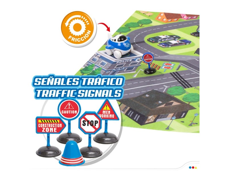 Подложка за игра Speed & Go Аксесоари Превозни Средства Магистрала Плат Пластмаса (6 броя) NaN –  BB Подложки за игра и спортни зали