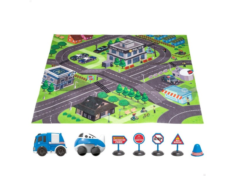 Подложка за игра Speed & Go Аксесоари Превозни Средства Магистрала Плат Пластмаса (6 броя) NaN –  BB Подложки за игра и спортни зали