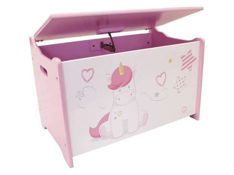 Сандък Fun House Unicorn Розов Бял Дървен NaN –  BB Куфари за играчки
