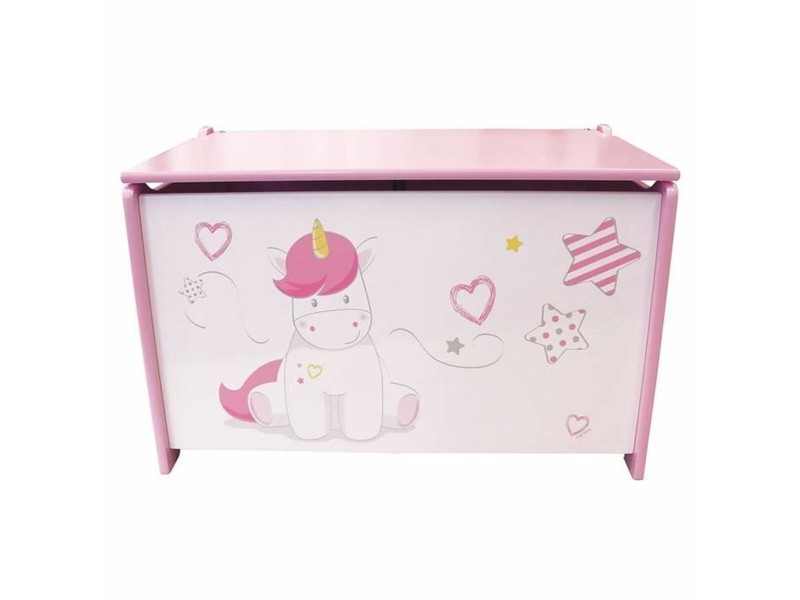 Сандък Fun House Unicorn Розов Бял Дървен NaN –  BB Куфари за играчки