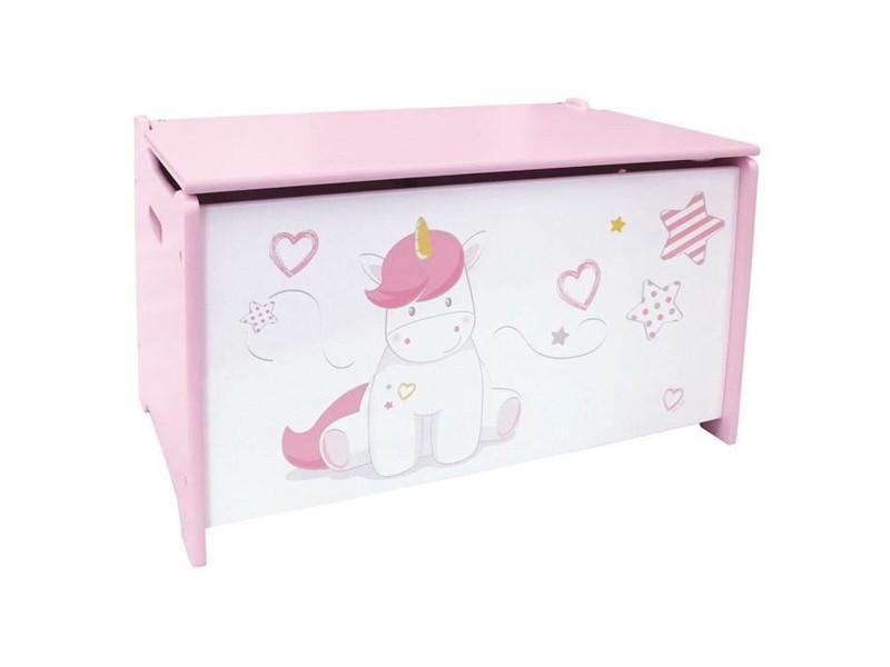 Сандък Fun House Unicorn Розов Бял Дървен NaN –  BB Куфари за играчки