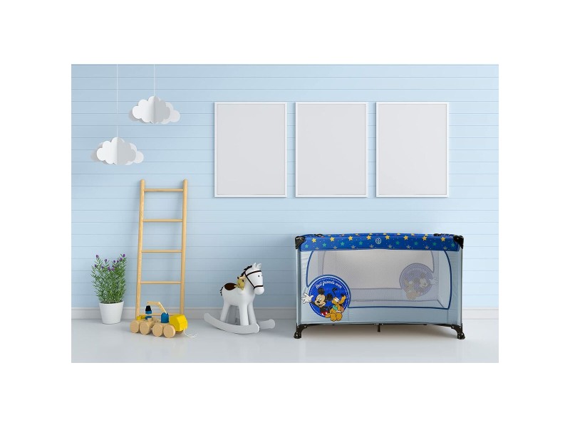 Легло за Бебе за Пътуване Mickey Mouse CZ10607 120 x 65 x 76 cm Син NaN –  BB Креватчета за пътуване