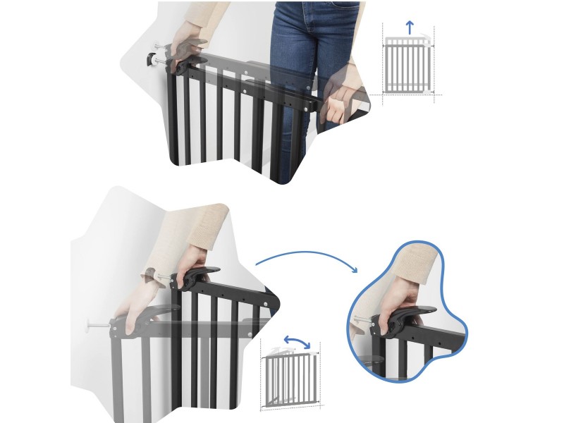Защитна бариера Badabulle 106 cm NaN –  BB Бариери за врати и стълби
