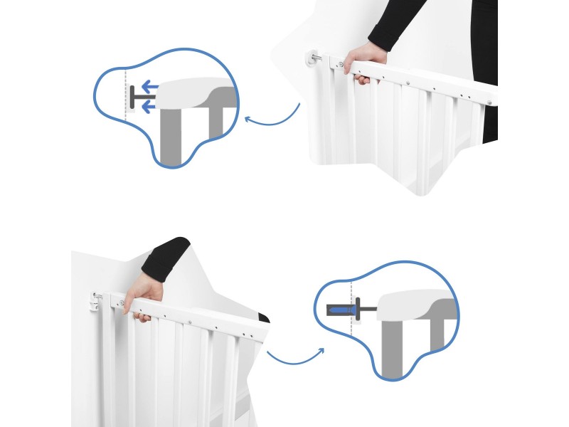 Защитна бариера Badabulle 106 cm NaN –  BB Бариери за врати и стълби