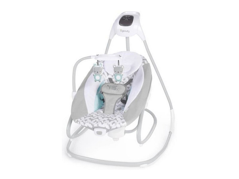 Люлеещ се стол Ingenuity 2-in-1 Swing Lounger - Raylan Сив Бял NaN –  BB Люлеещи се столове
