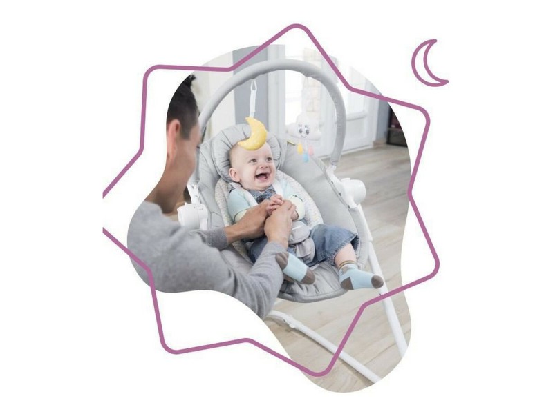 Бебешки Хамак Badabulle Compactup High Сив NaN –  BB Хамаци